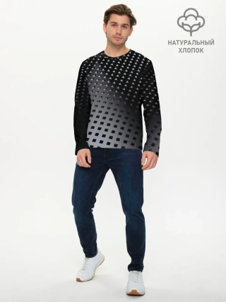 Мужской лонгслив базовый / Текстура.