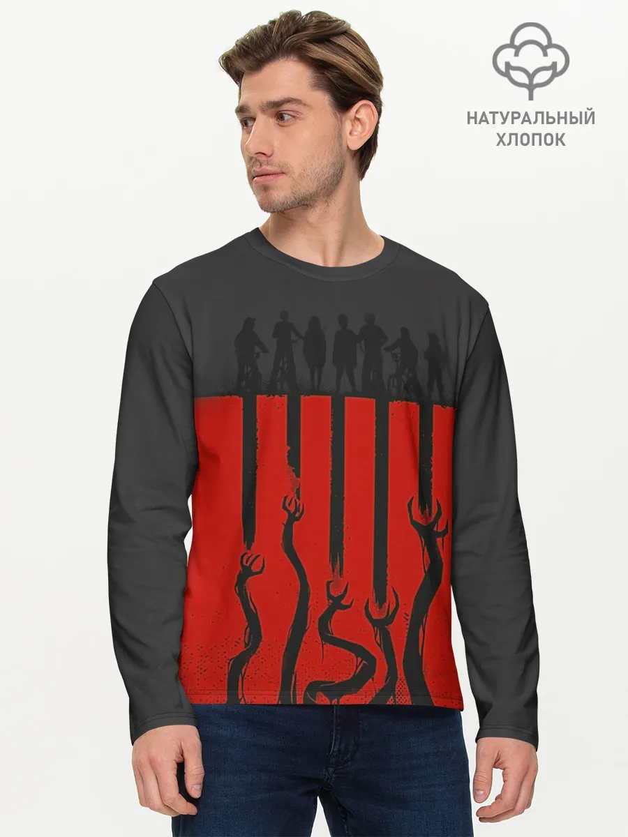 Мужской лонгслив базовый / Очень странные дела