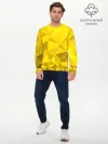 Мужской лонгслив базовый / YELLOW ABSTRACT