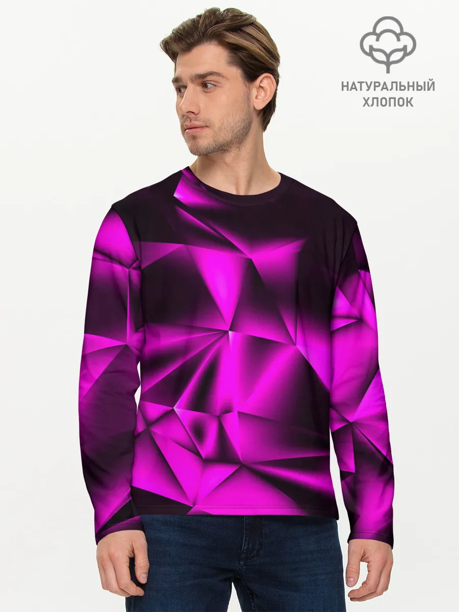 Мужской лонгслив базовый / НЕОНОВАЯ ТЕКСТУРА