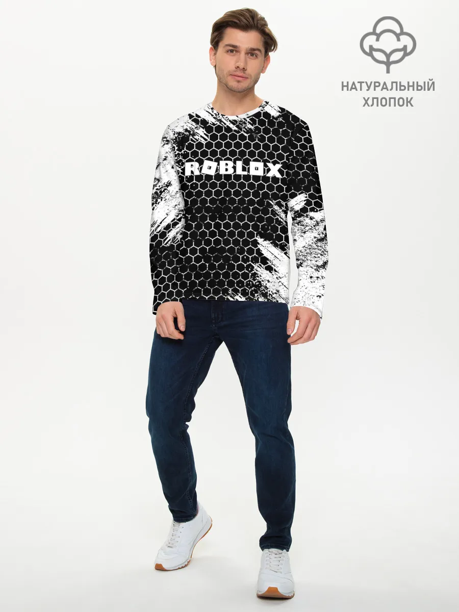 Мужской лонгслив базовый / ROBLOX