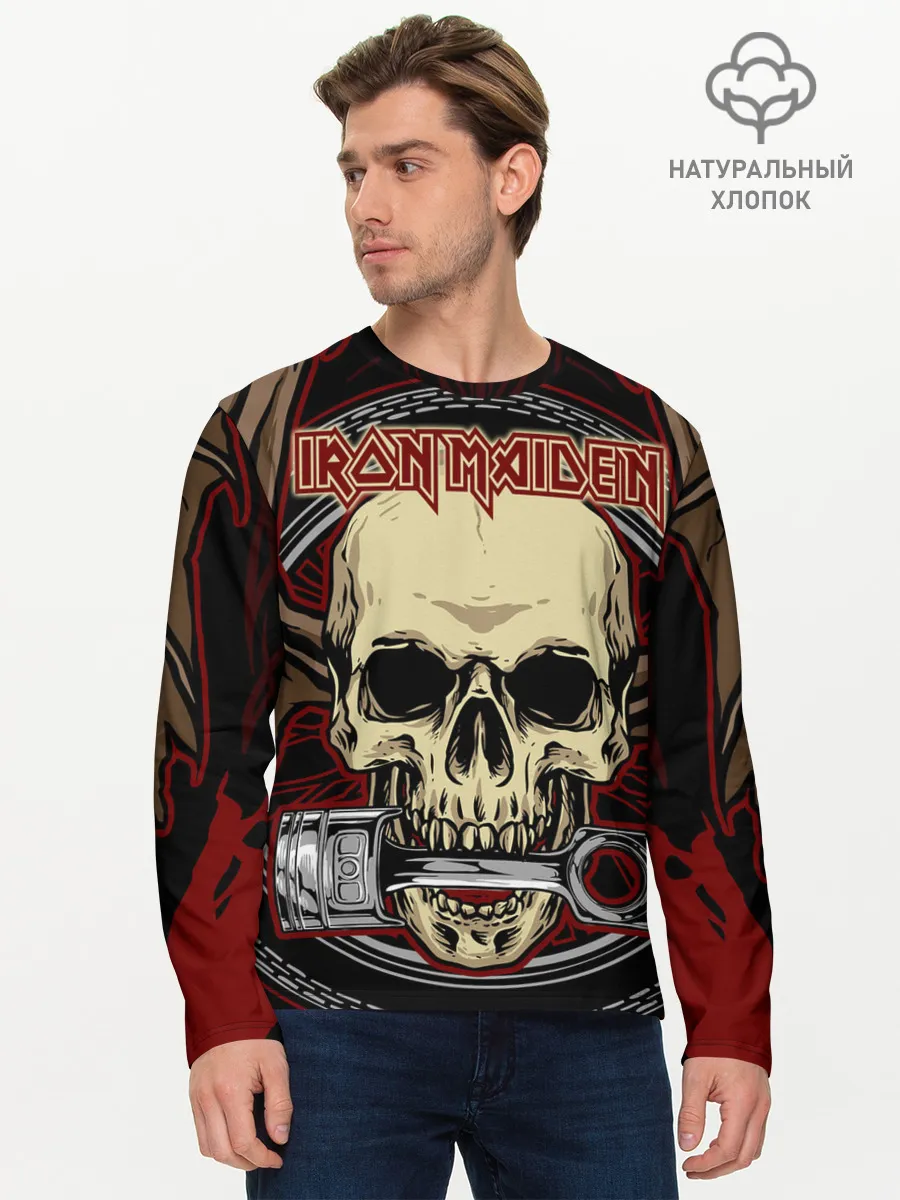 Мужской лонгслив базовый / Iron Maiden