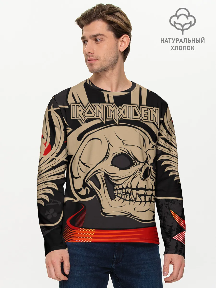 Мужской лонгслив базовый / Iron Maiden