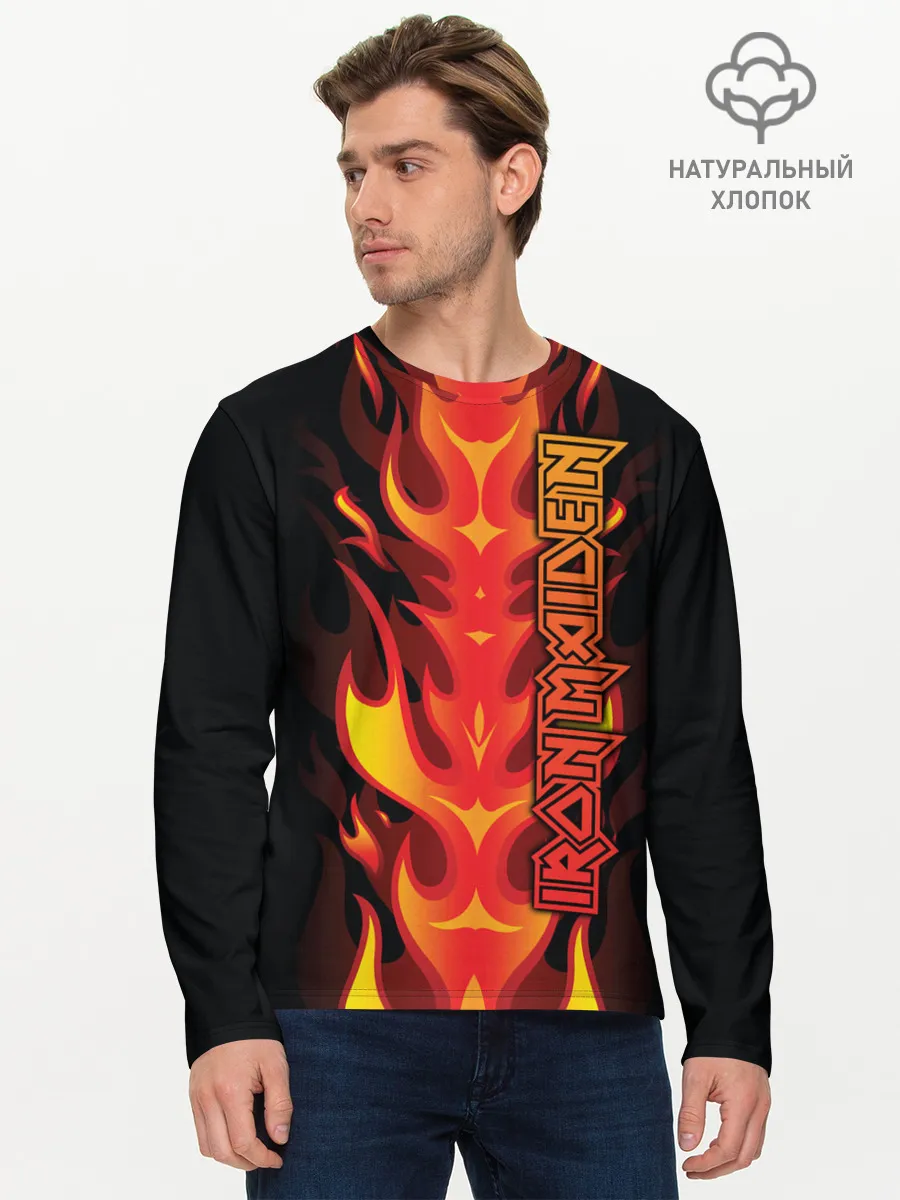 Мужской лонгслив базовый / Iron Maiden