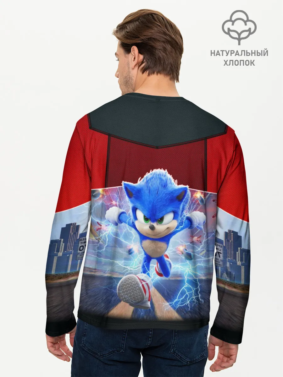 Мужской лонгслив базовый / Соник 2020