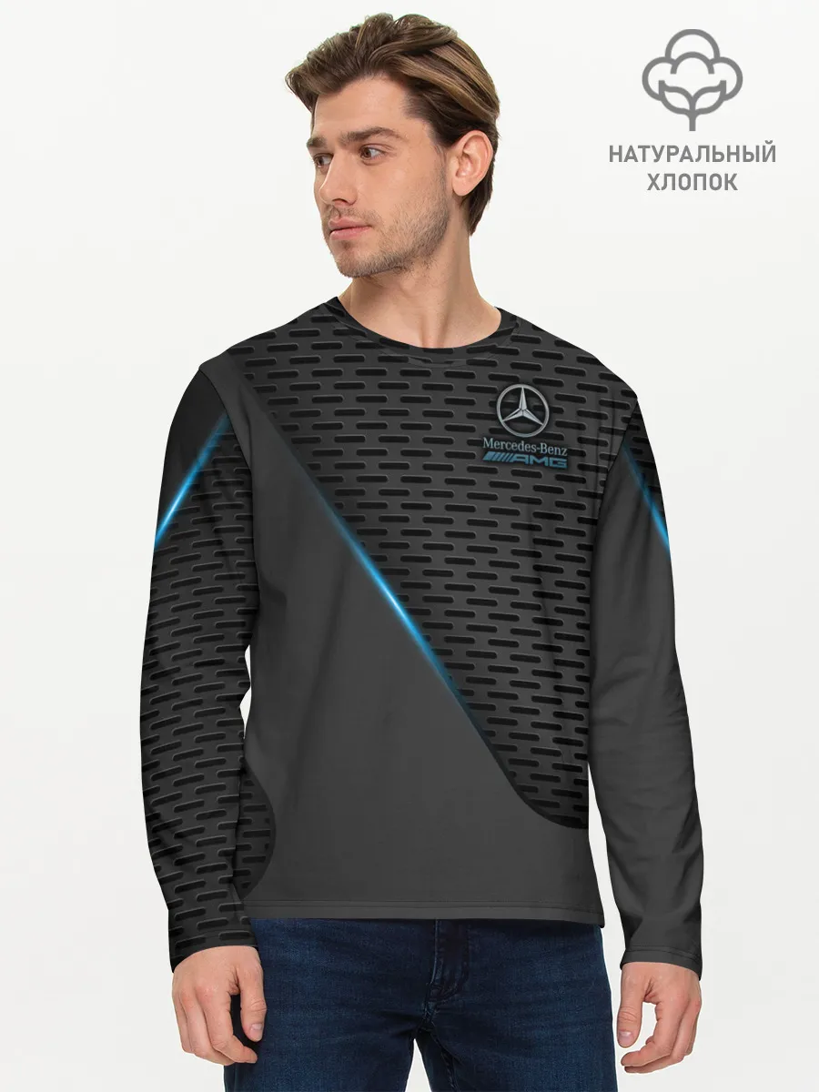 Мужской лонгслив базовый / Mercedes-AMG