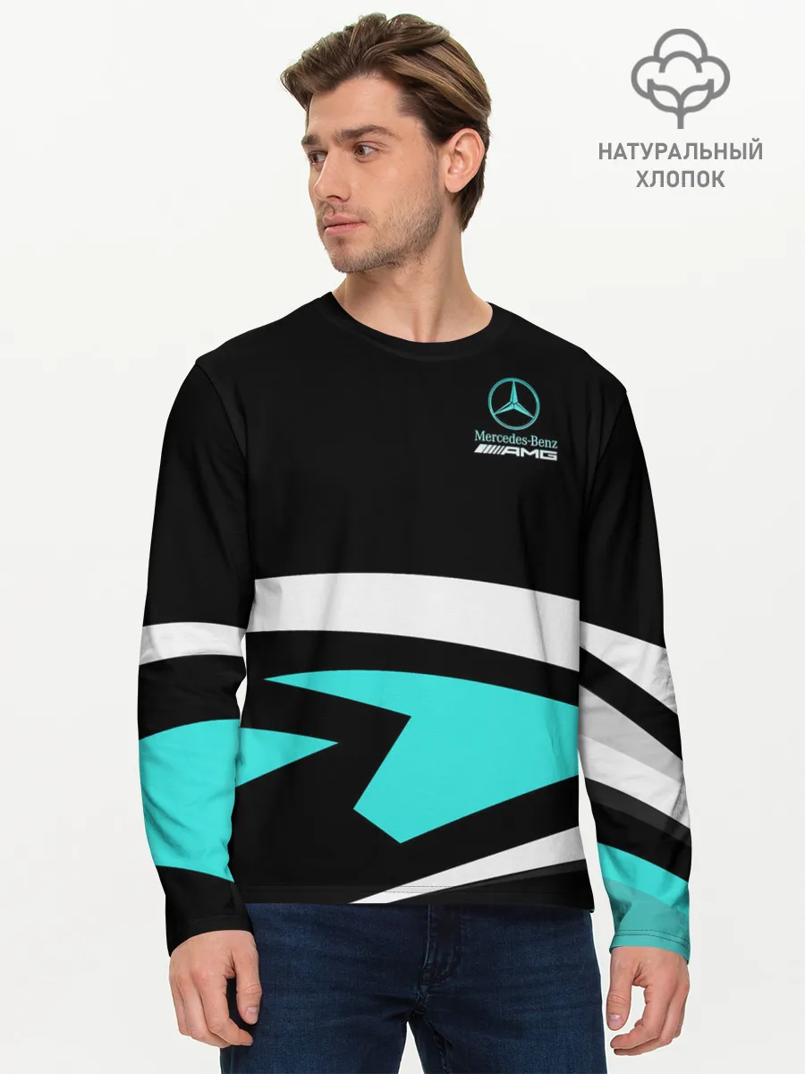 Мужской лонгслив базовый / Mercedes-AMG