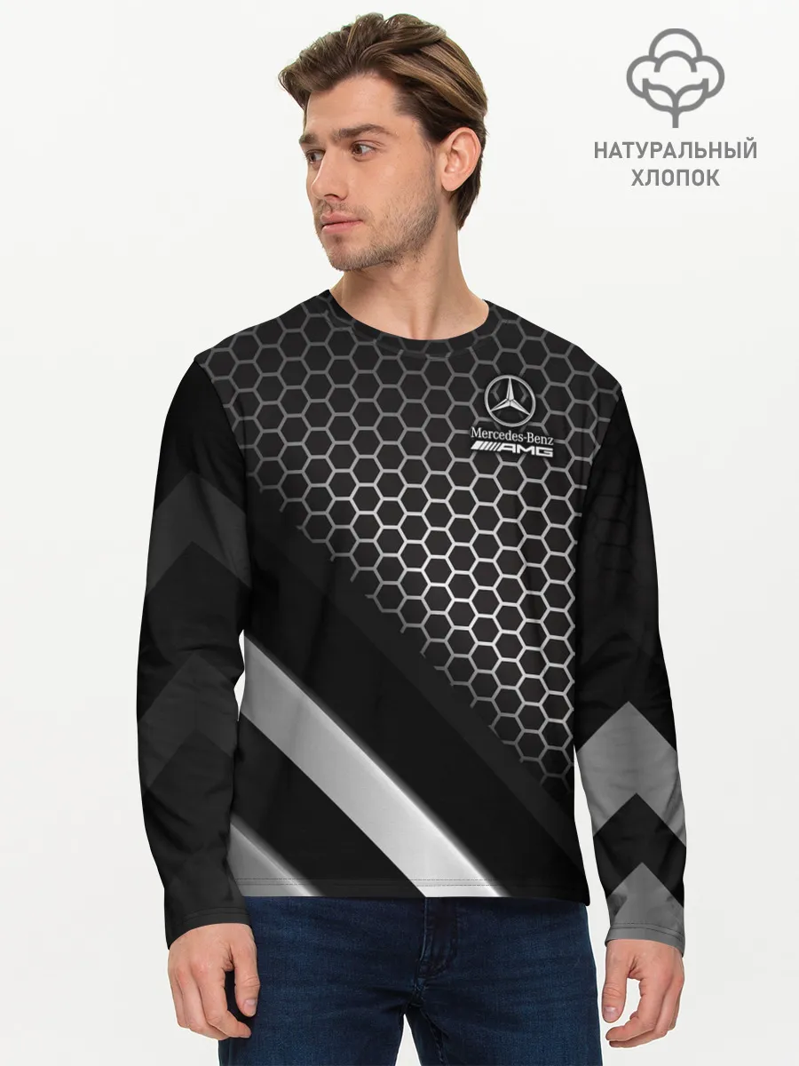 Мужской лонгслив базовый / Mercedes-AMG