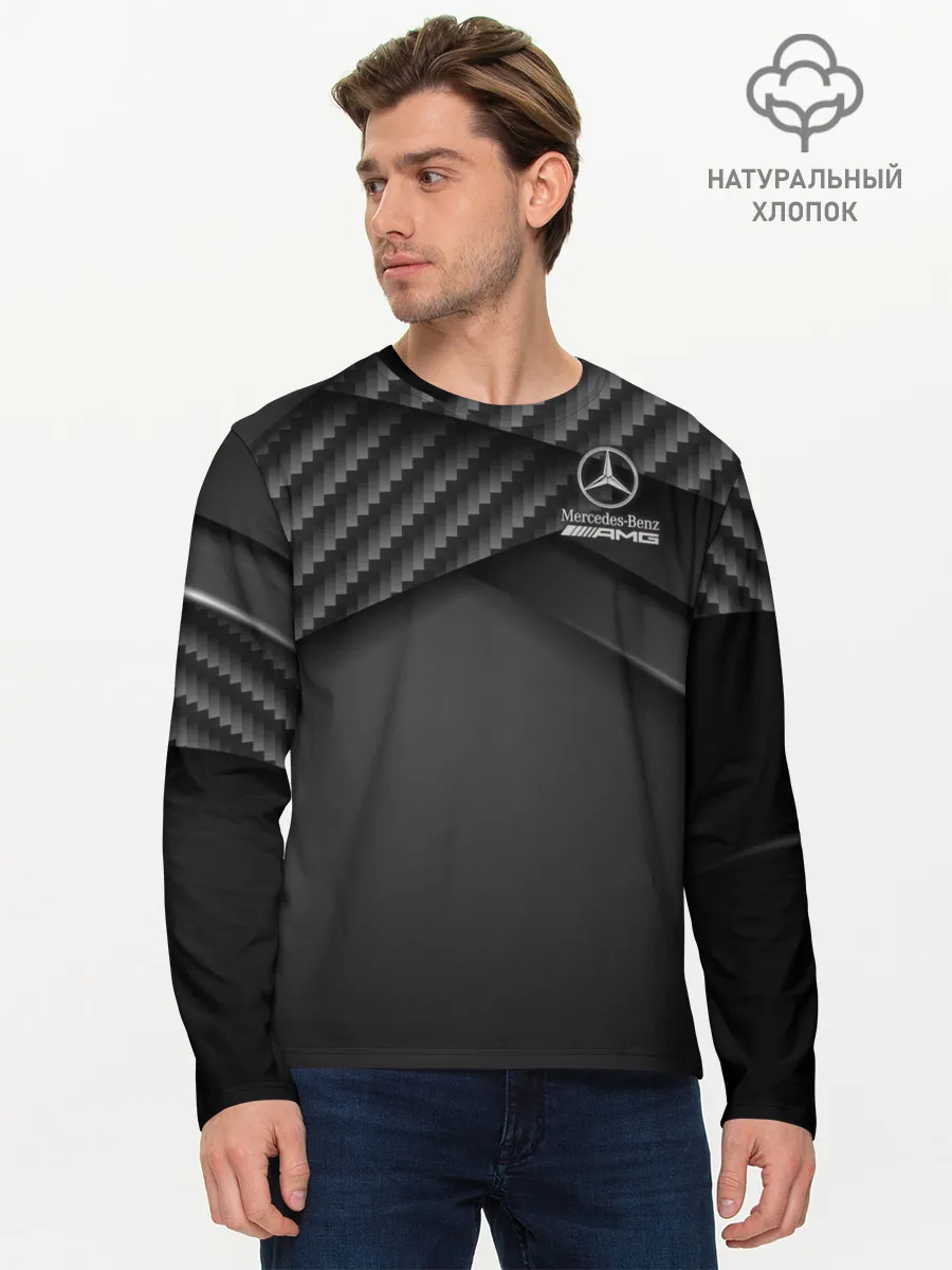 Мужской лонгслив базовый / Mercedes-AMG