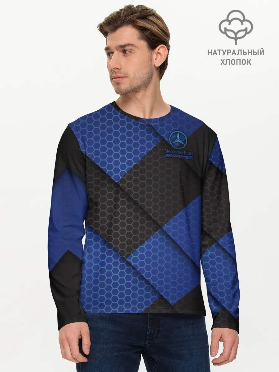 Мужской лонгслив базовый / Mercedes-AMG