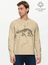 Мужской лонгслив базовый / Triceratops skeleton