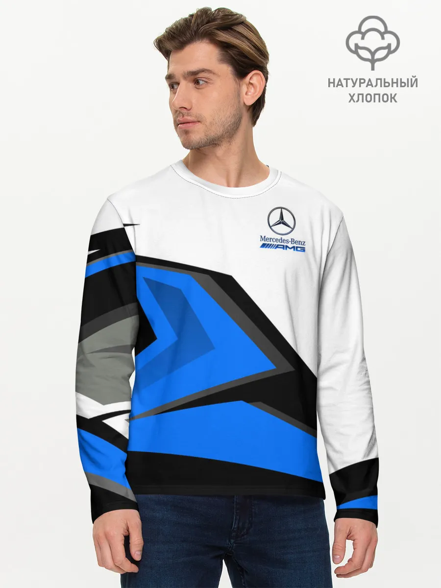 Мужской лонгслив базовый / Mercedes-AMG