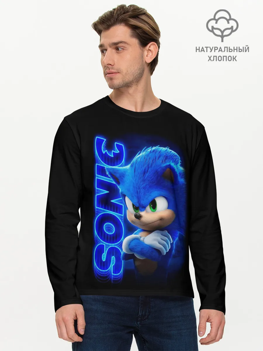 Мужской лонгслив базовый / SONIC