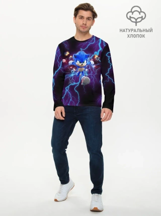 Мужской лонгслив базовый / SONIC