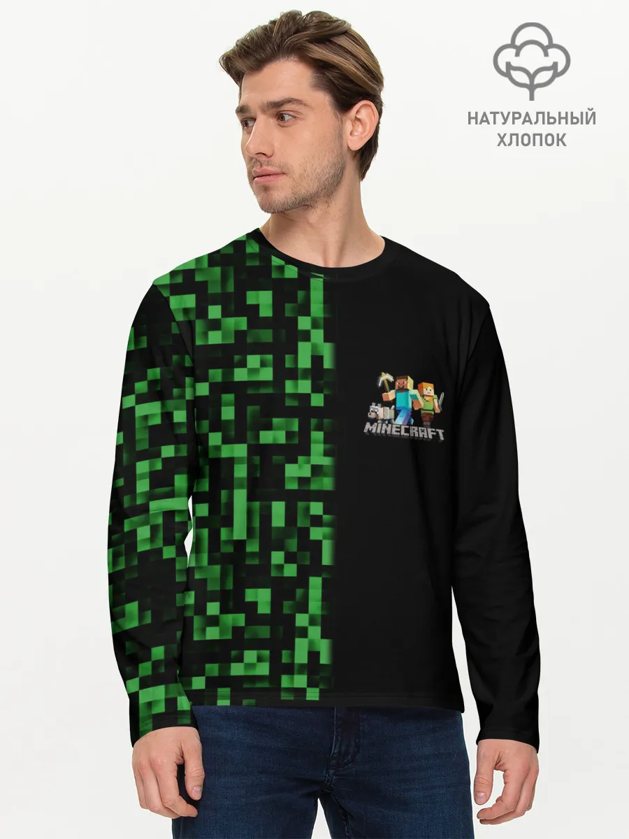 Мужской лонгслив базовый / MINECRAFT