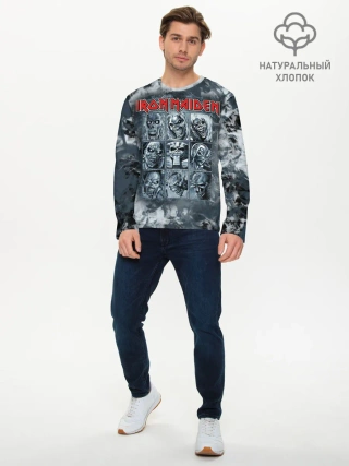 Мужской лонгслив базовый / Iron Maiden