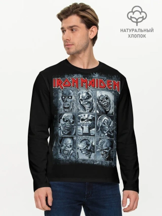 Мужской лонгслив базовый / Iron Maiden