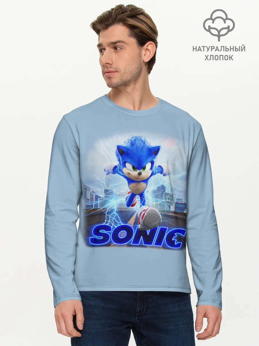 Мужской лонгслив базовый / SONIC