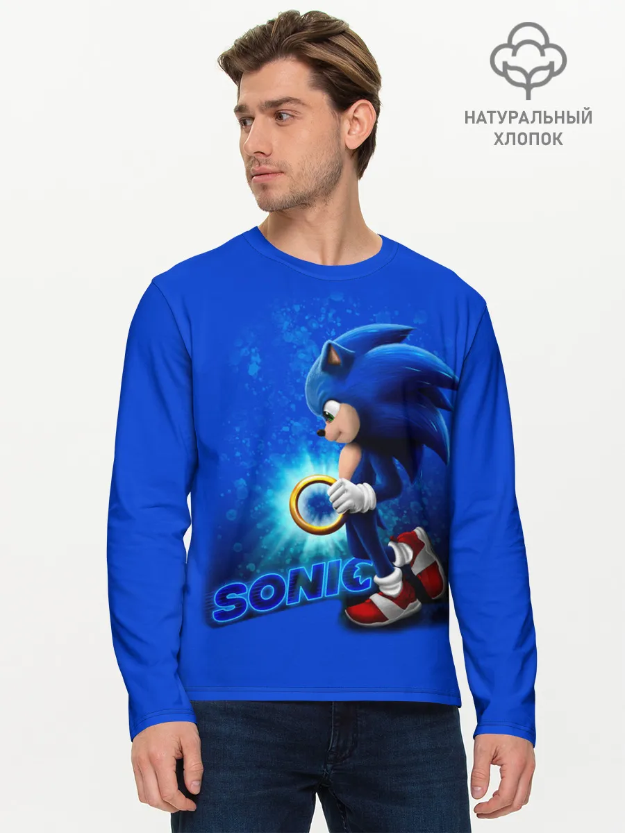 Мужской лонгслив базовый / SONIC