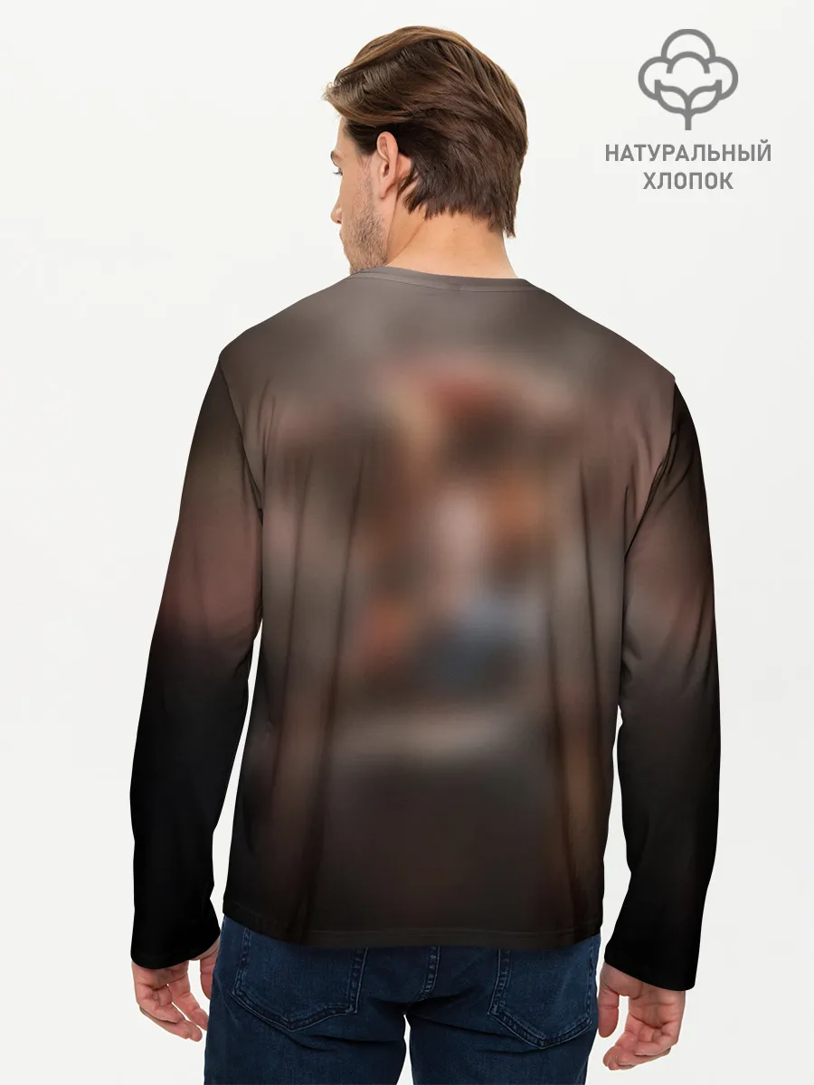 Мужской лонгслив базовый / КРОВЬ И ВЕДЬМАК