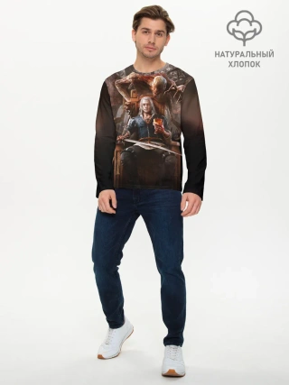 Мужской лонгслив базовый / КРОВЬ И ВЕДЬМАК