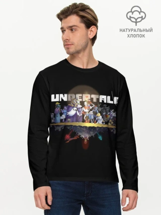 Мужской лонгслив базовый / Undertale.