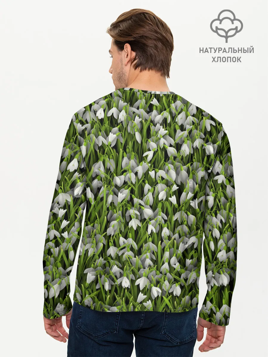 Мужской лонгслив базовый / Подснежники