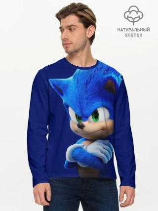 Мужской лонгслив базовый / SONIC