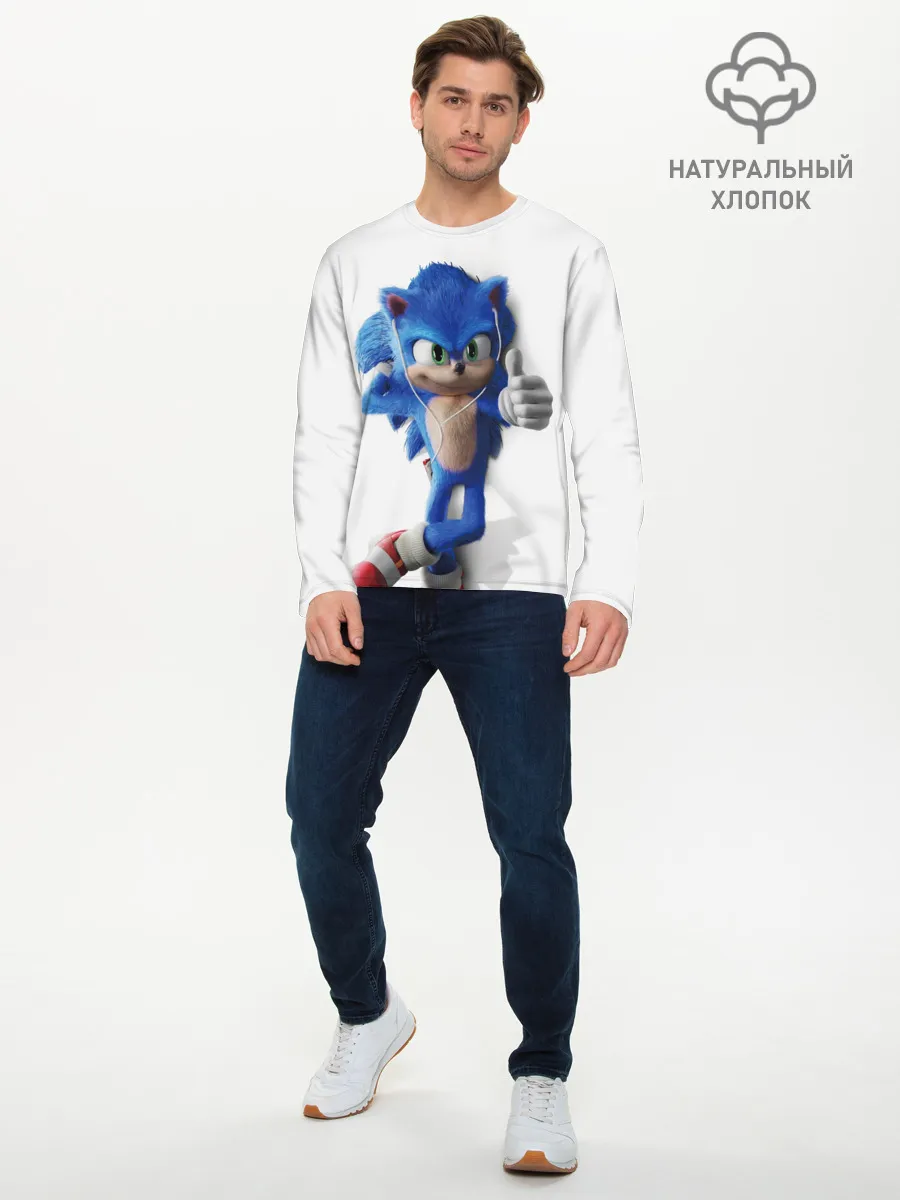 Мужской лонгслив базовый / SONIC