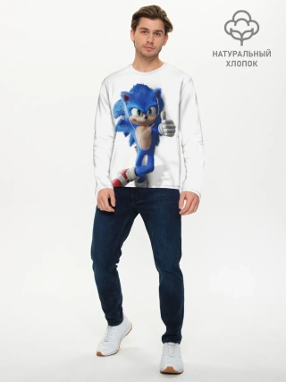 Мужской лонгслив базовый / SONIC