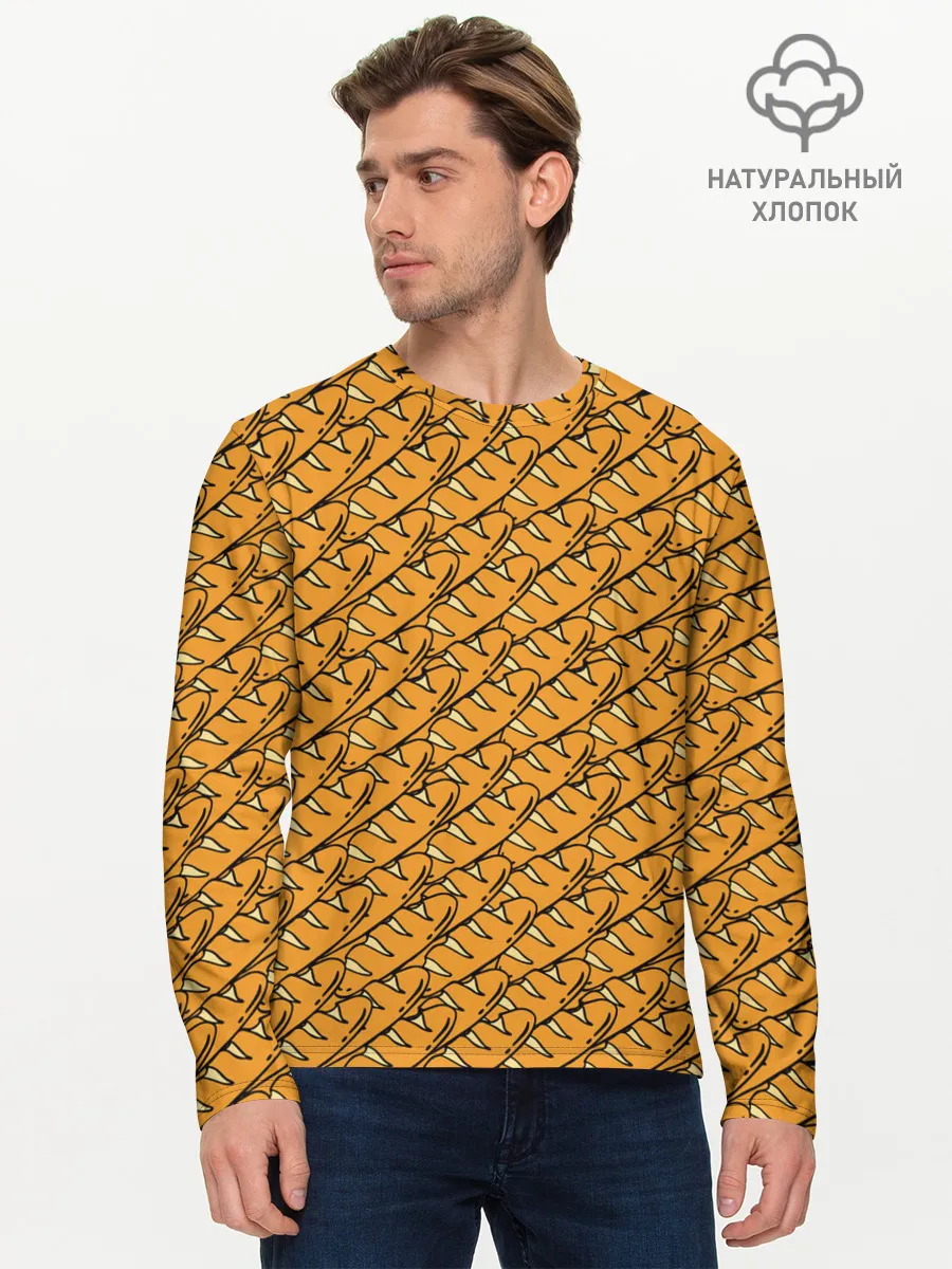 Мужской лонгслив базовый / Хлебушек