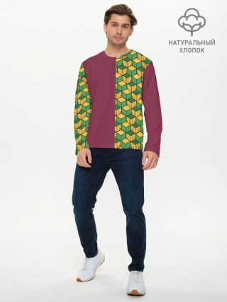 Мужской лонгслив базовый / ГИЮ ТОМИОКА / KIMETSU NO YAIBA