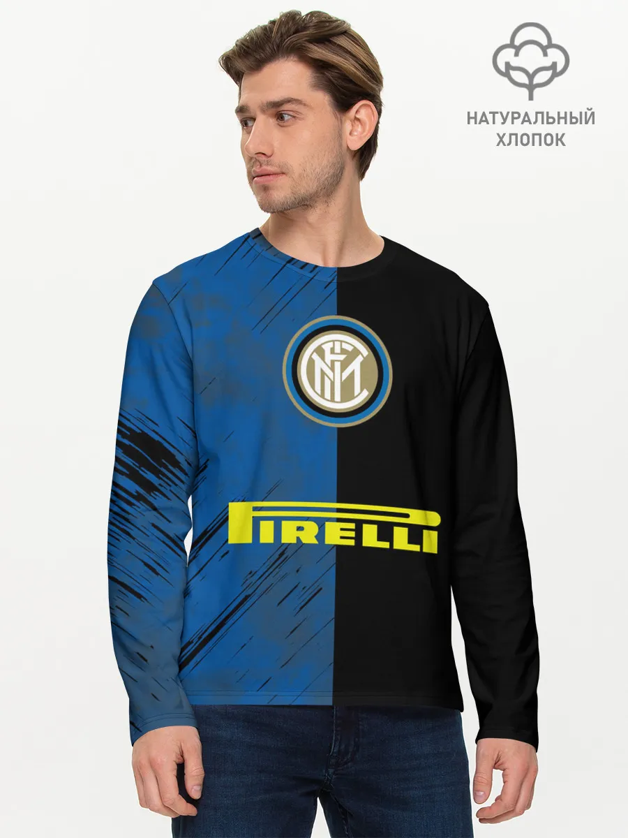 Мужской лонгслив базовый / Интер