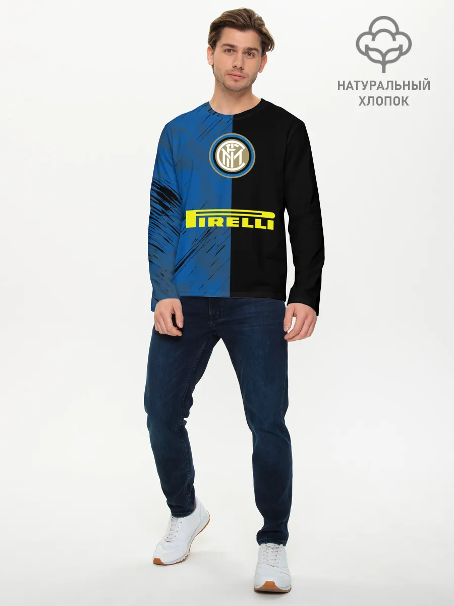 Мужской лонгслив базовый / Интер