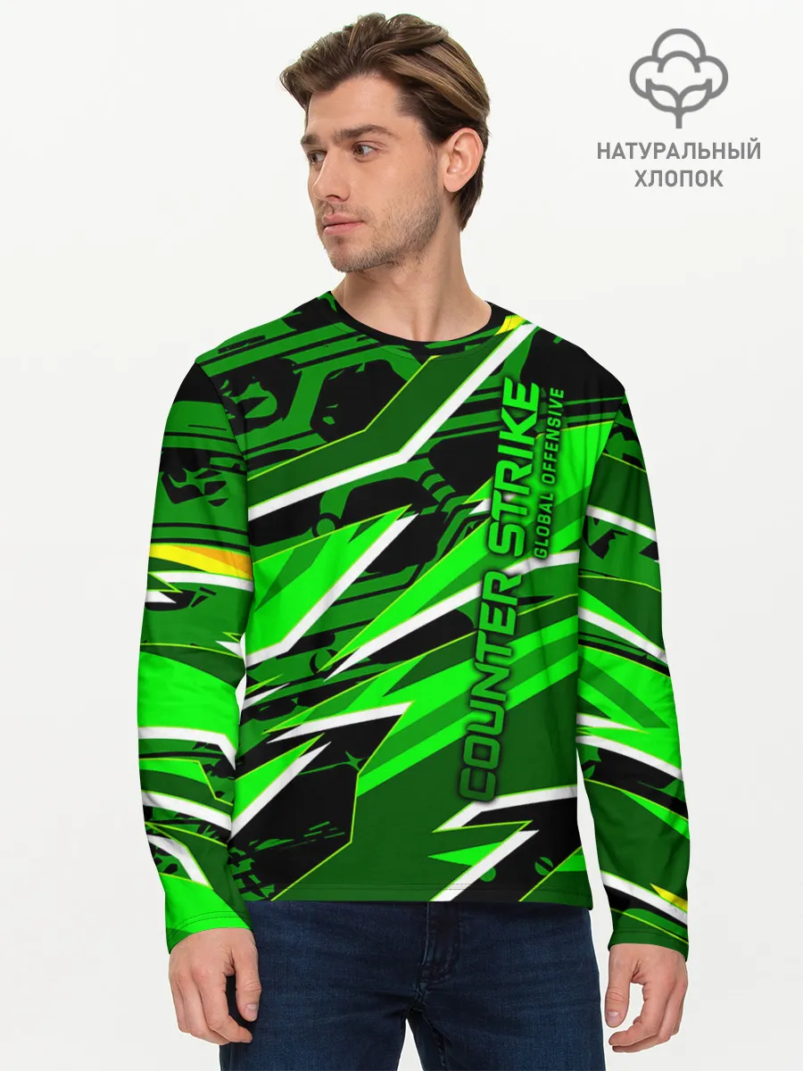 Мужской лонгслив базовый / Counter-Strike