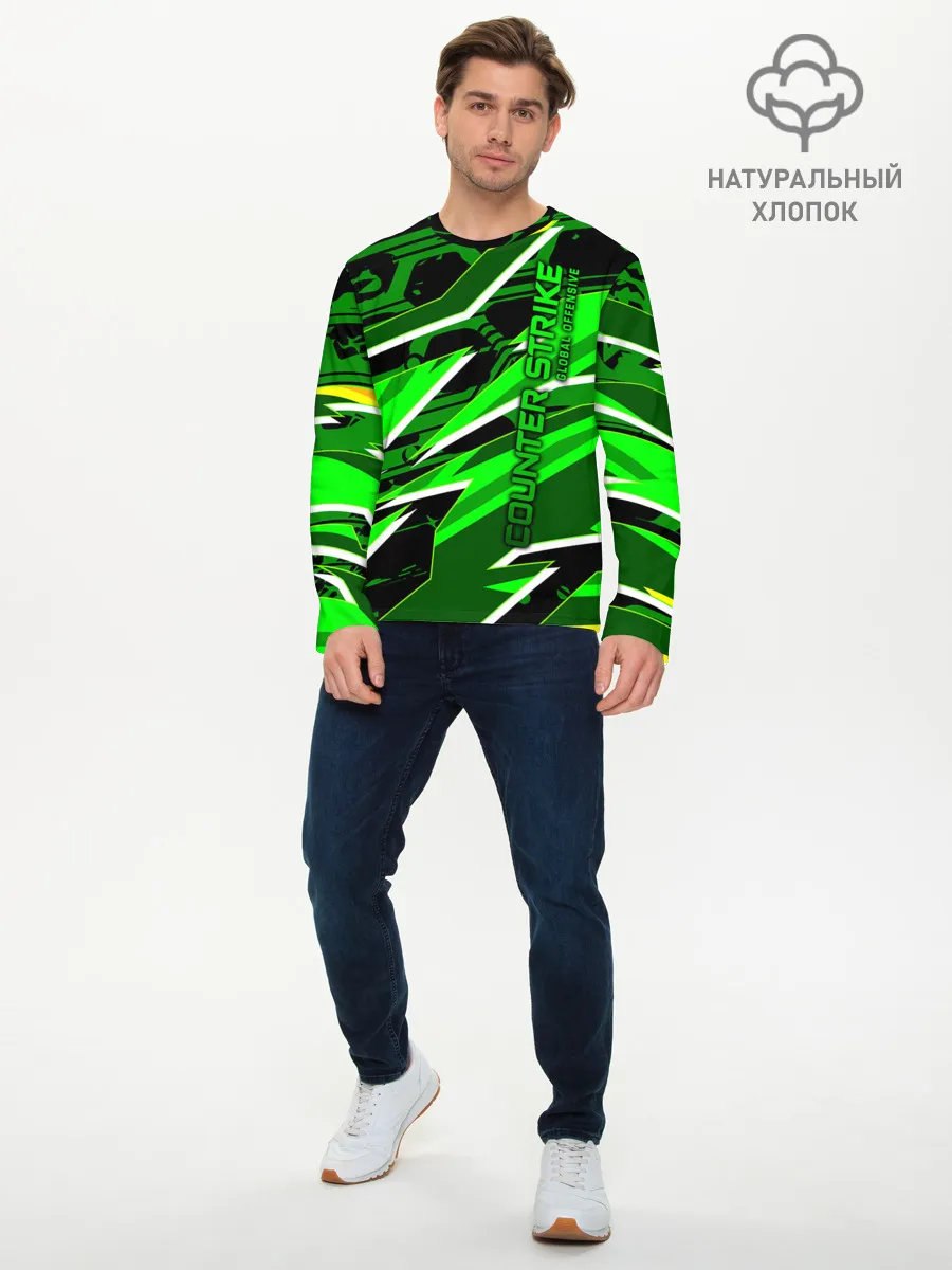 Мужской лонгслив базовый / Counter-Strike