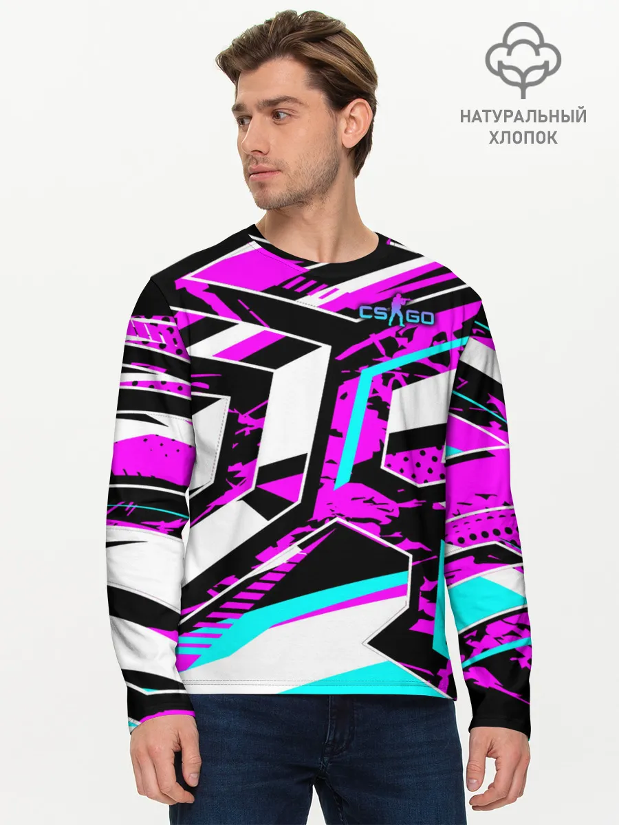 Мужской лонгслив базовый / Counter-Strike