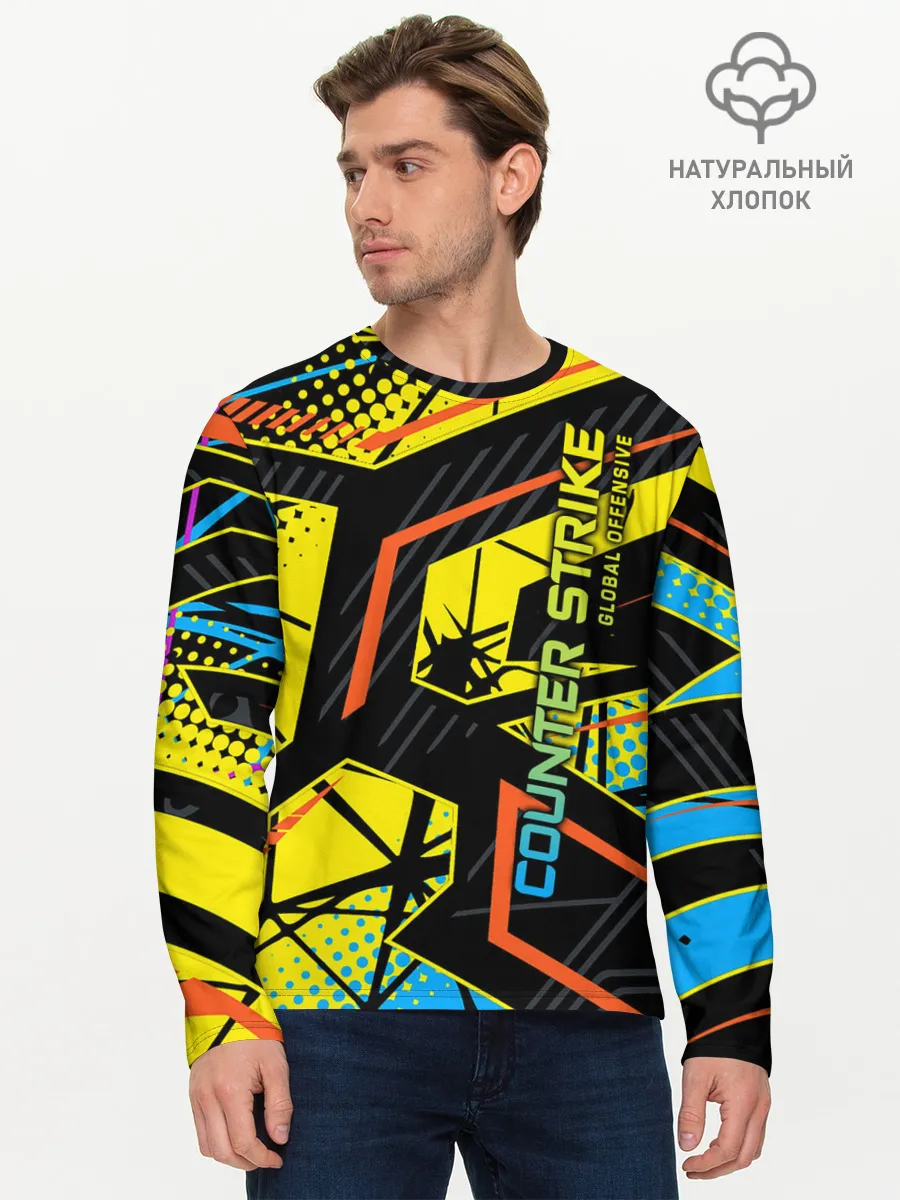 Мужской лонгслив базовый / Counter-Strike