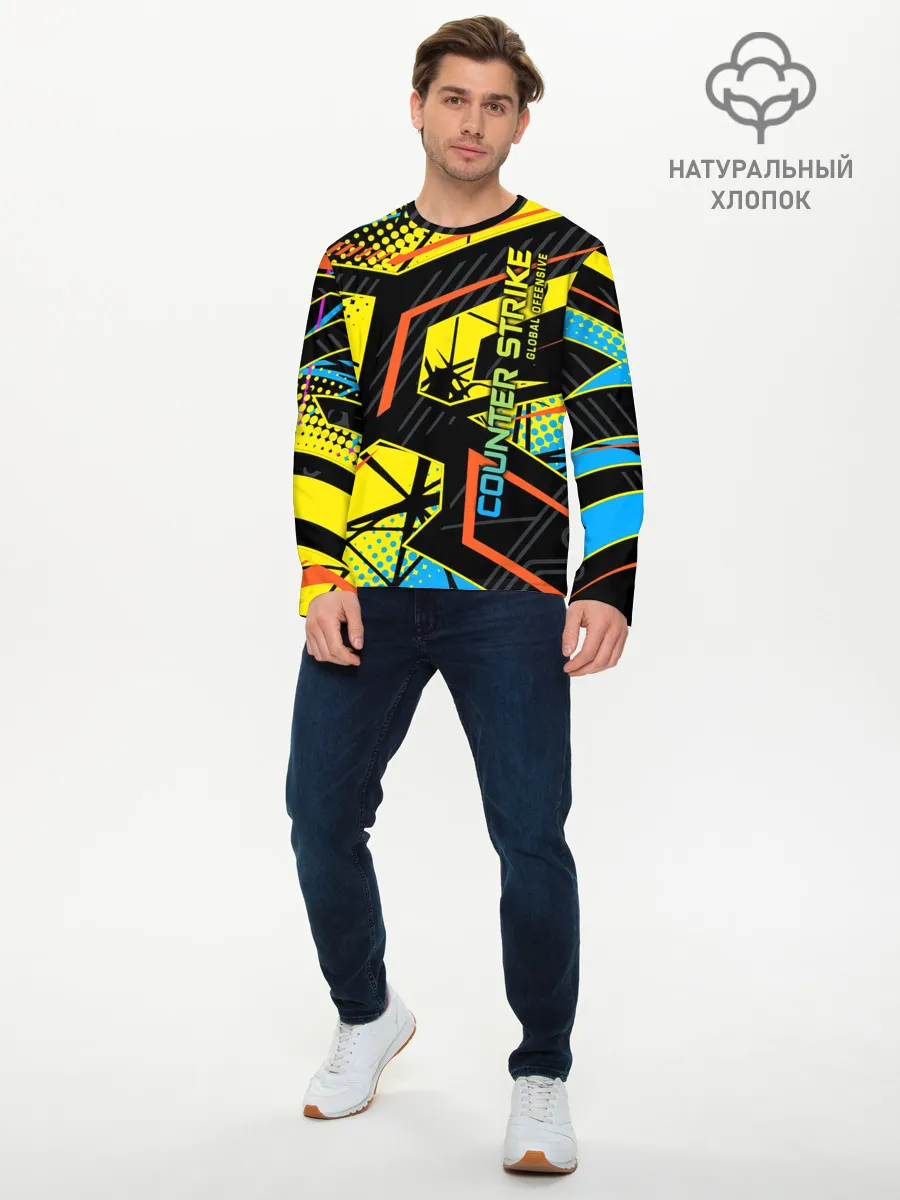 Мужской лонгслив базовый / Counter-Strike