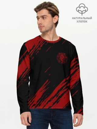 Мужской лонгслив базовый / Стальной алхимик | Fullmetal Alchemist