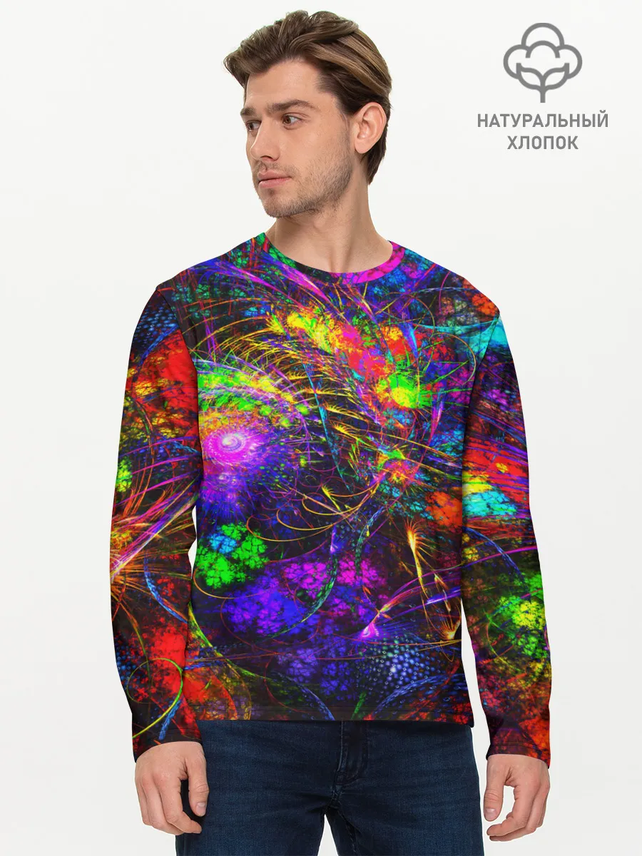 Мужской лонгслив базовый / НЕОНОВЫЕ КРАСКИ