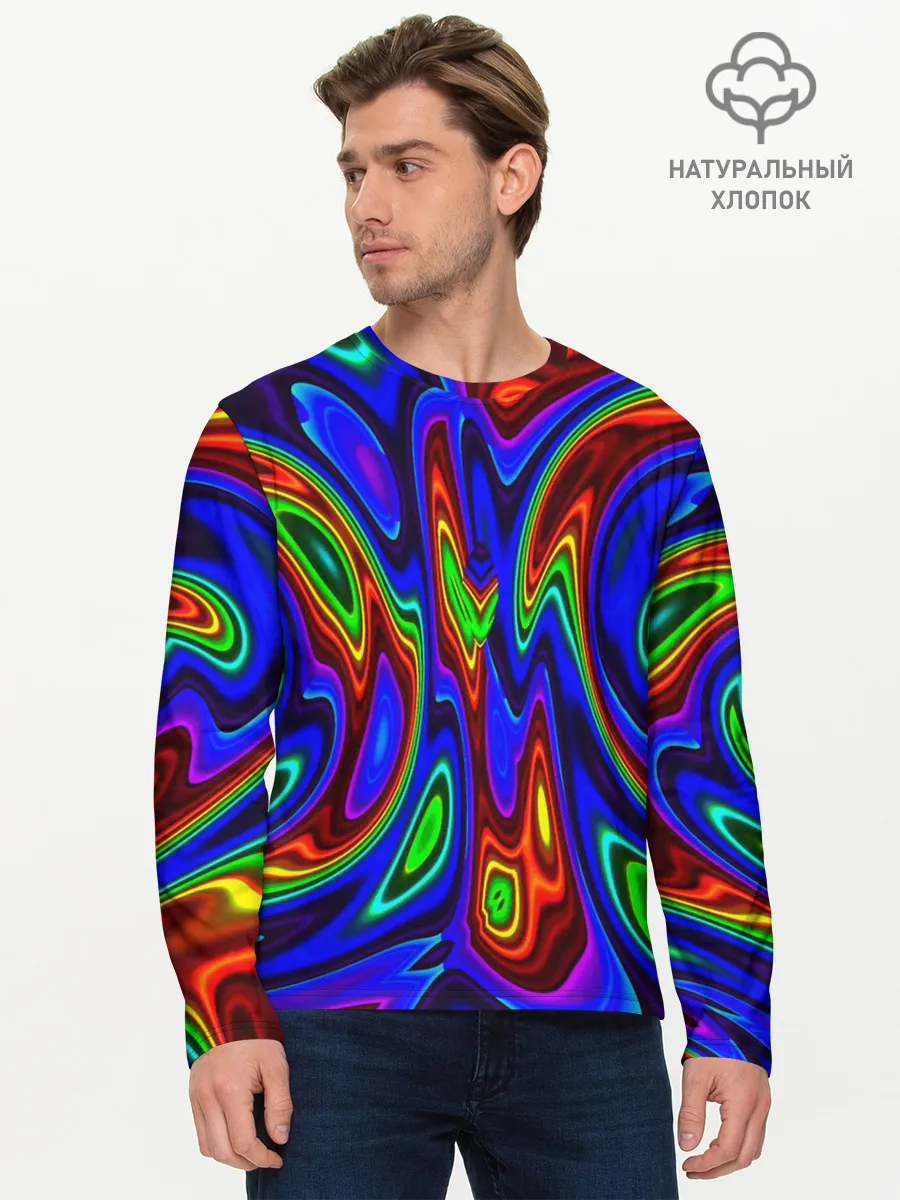 Мужской лонгслив базовый / НЕОНОВЫЕ КРАСКИ