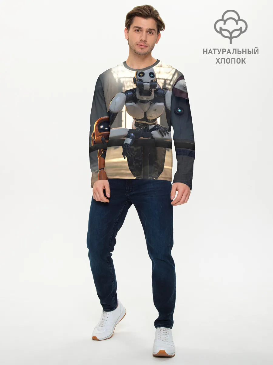 Мужской лонгслив базовый / Любовь Смерть Роботы