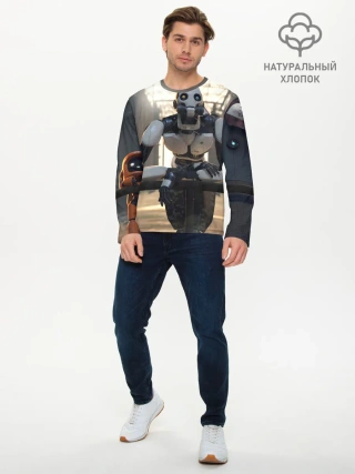 Мужской лонгслив базовый / Любовь Смерть Роботы