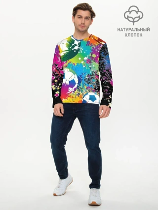 Мужской лонгслив базовый / Football Paints