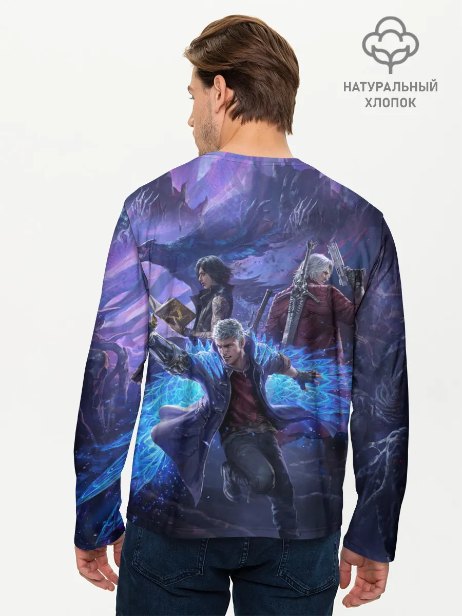 Мужской лонгслив базовый / DEVIL MAY CRY | ДЕВИЛ МАЙ КРАЙ