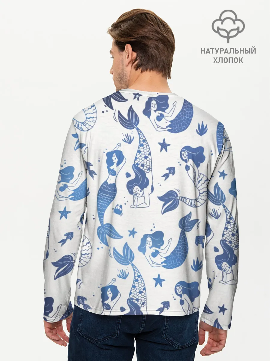 Мужской лонгслив базовый / Мир русалок