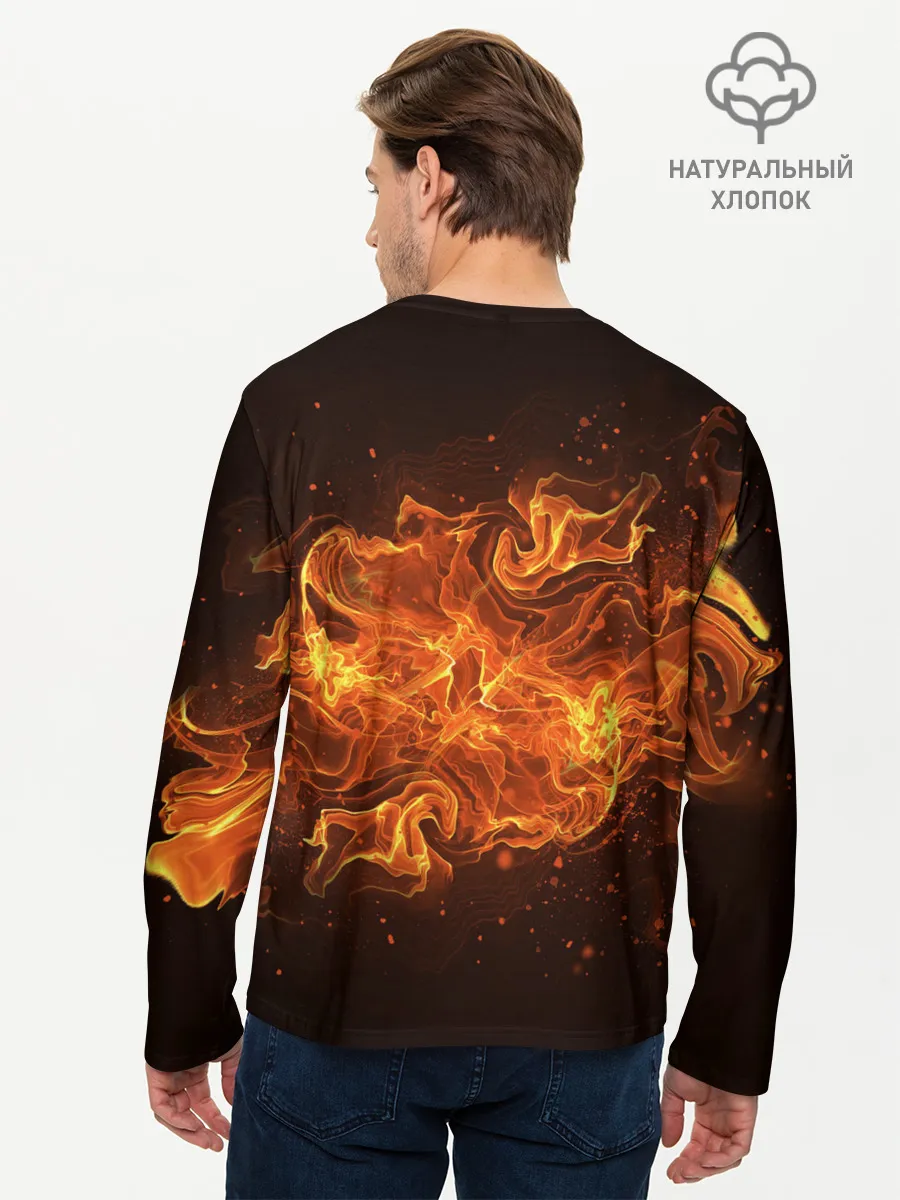 Мужской лонгслив базовый / Led Zeppelin