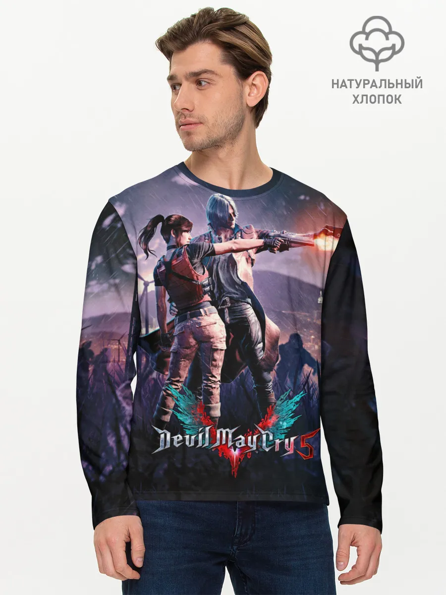 Мужской лонгслив базовый / DMC art