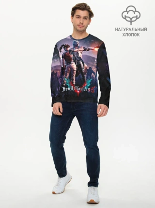 Мужской лонгслив базовый / DMC art